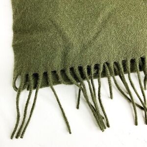 Matinique Olive Green Wool Scarf